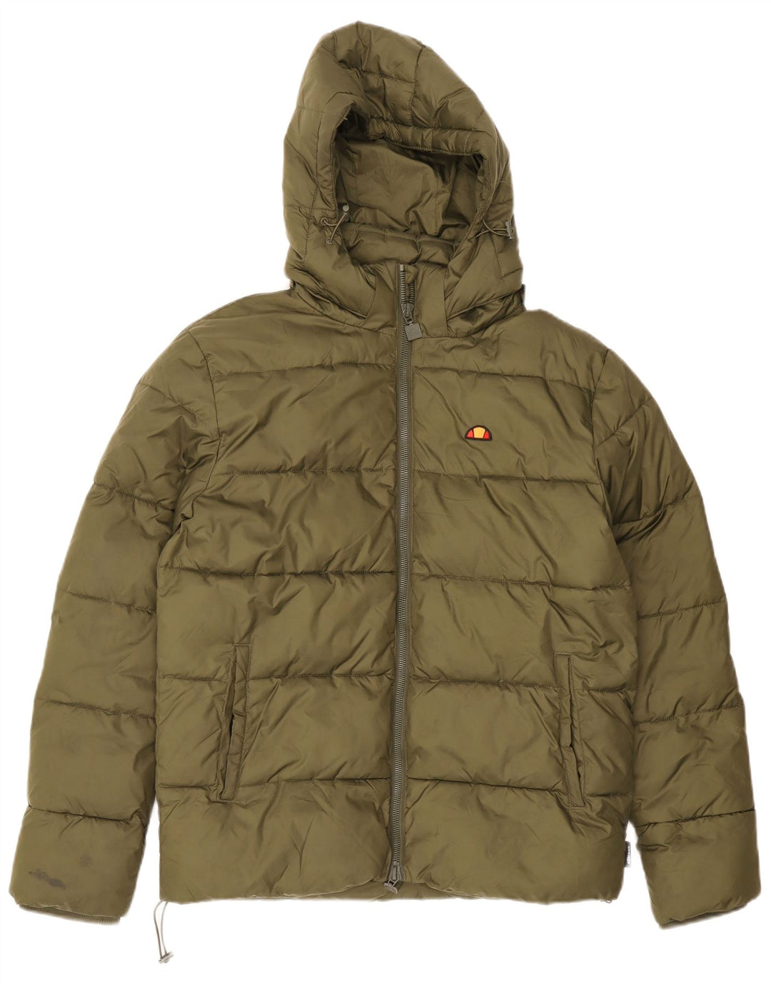Ellesse Ανδρικό μπουφάν με κουκούλα με επένδυση UK 38 Μεσαίο πράσινο πολυεστέρας