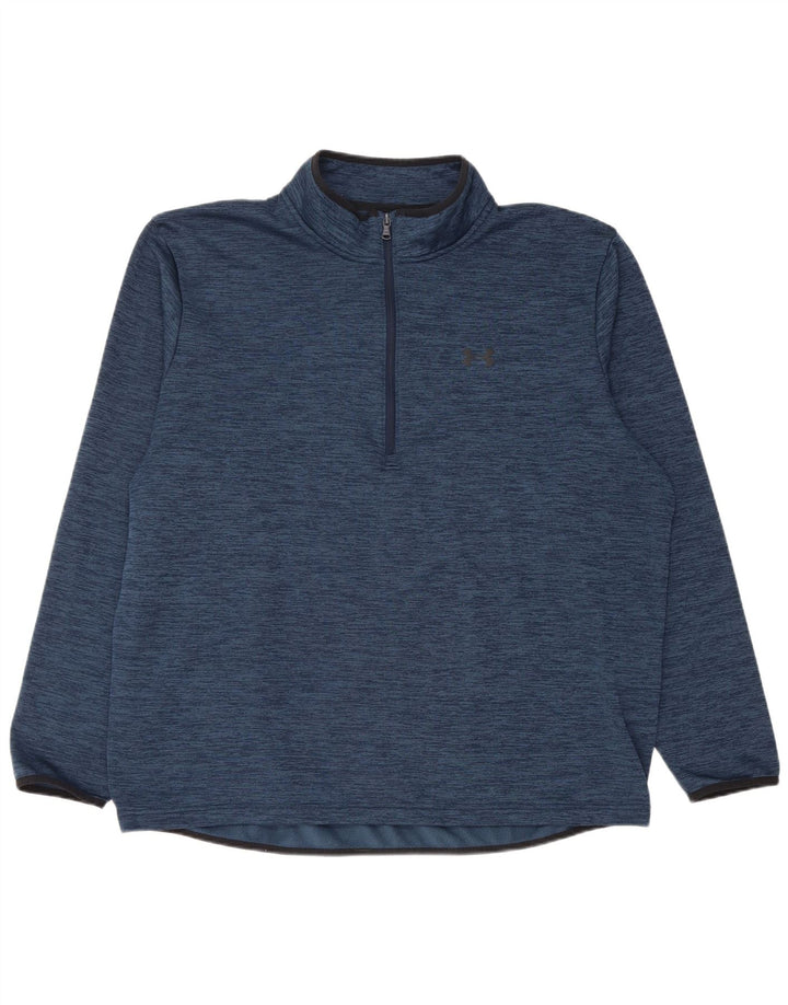 Under Armour Ανδρική φόρμα πουλόβερ με φερμουάρ Top 2XL Blue Flecked