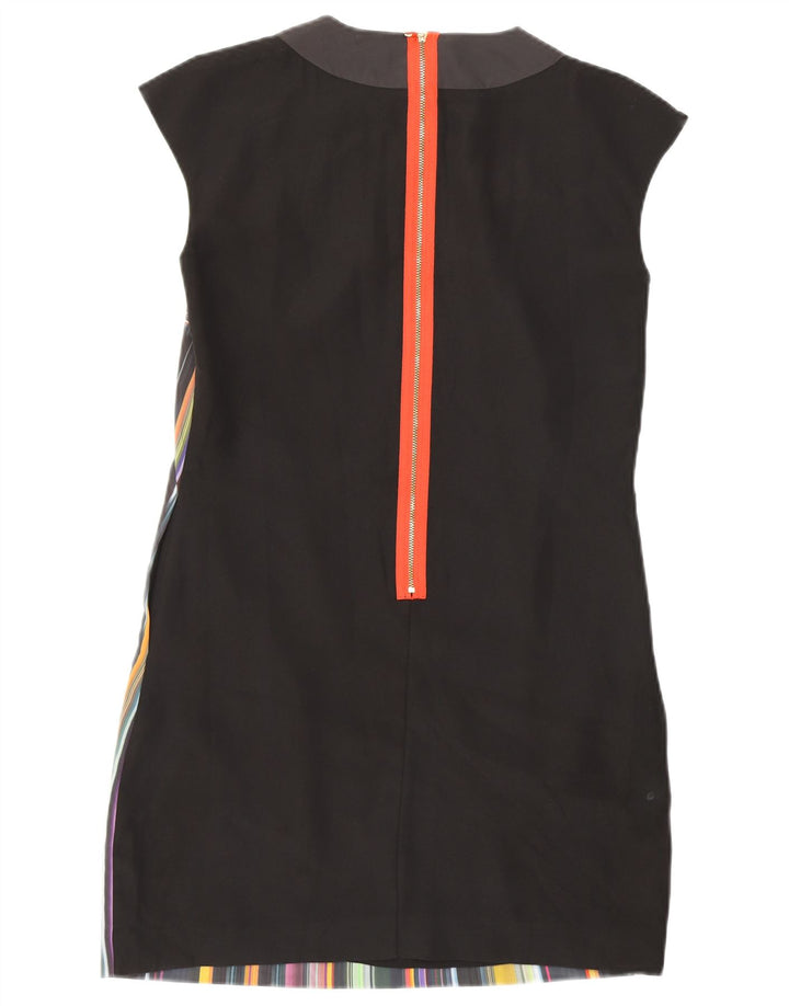 TED BAKER Γυναικείο αμάνικο φόρεμα με θήκη 1 XS Μαύρο ριγέ πολυεστέρα