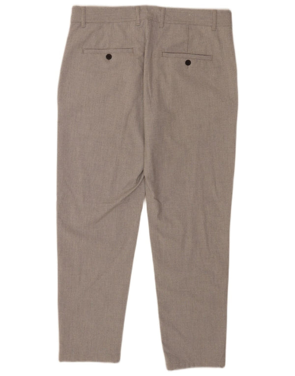 Zara Ανδρικό παντελόνι Chino Slim Fit EU 44 Large W34 L27 Grey Houndstooth
