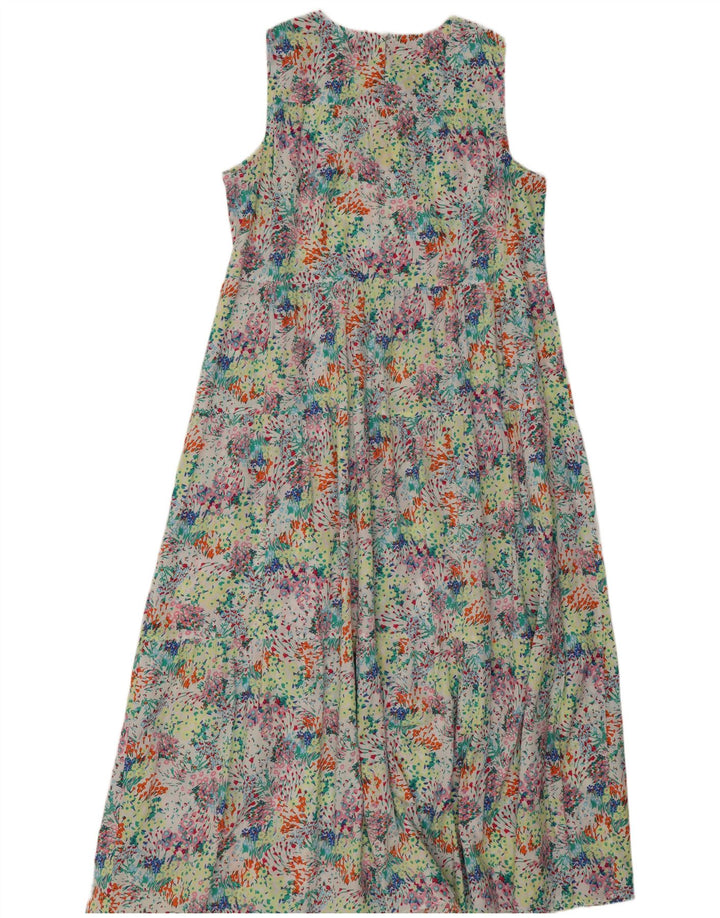 Marks & Spencer Γυναικείο Maxi Φόρεμα UK 14 Μεγάλο πολύχρωμο Floral