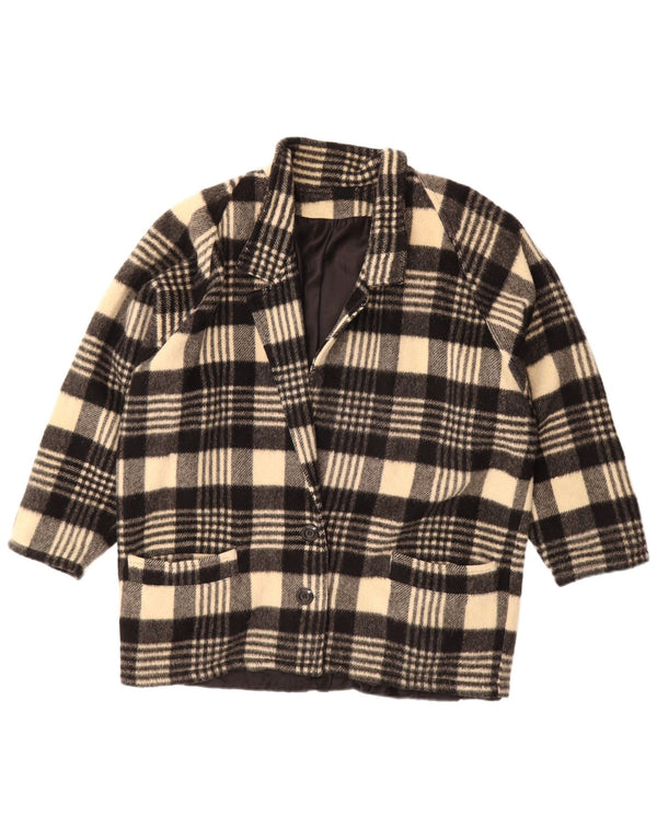 Vintage γυναικείο σακάκι 2 κουμπιών Blazer UK 20 2XL Black Check