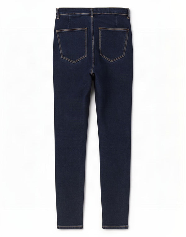 Zara γυναικείο ψηλό στενό τζιν EU 40 Medium W30 L28 Navy Blue Cotton