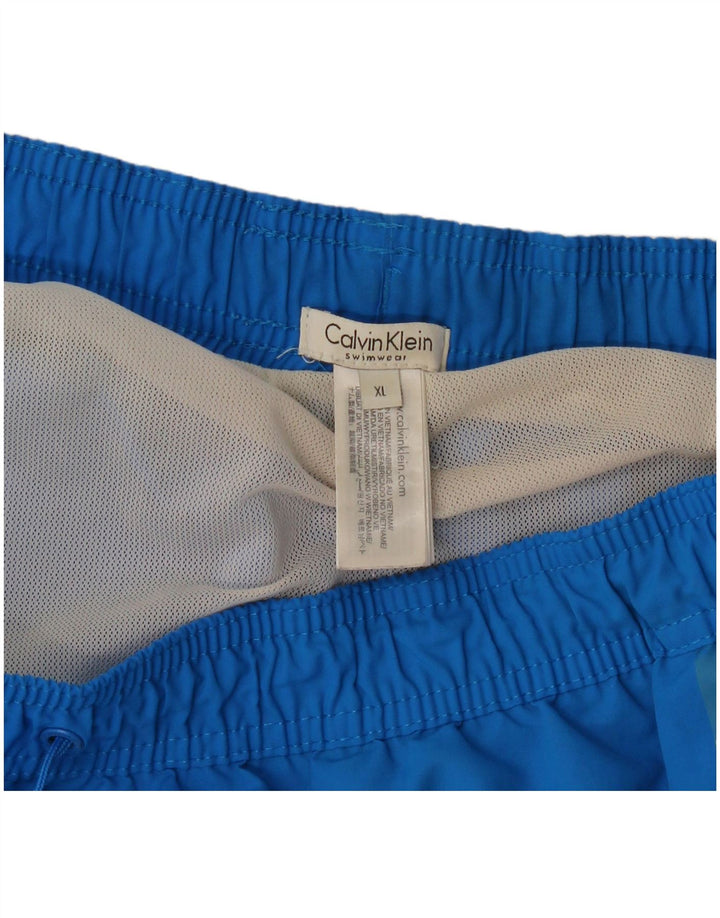 Γραφικό ανδρικό σορτς κολύμβησης Calvin Klein XL Blue Polyester