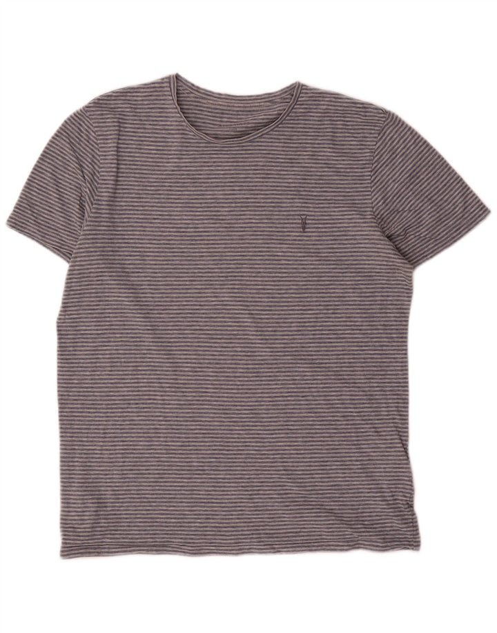 Ανδρικό T-Shirt All Saints Top μεγάλο γκρι ριγέ