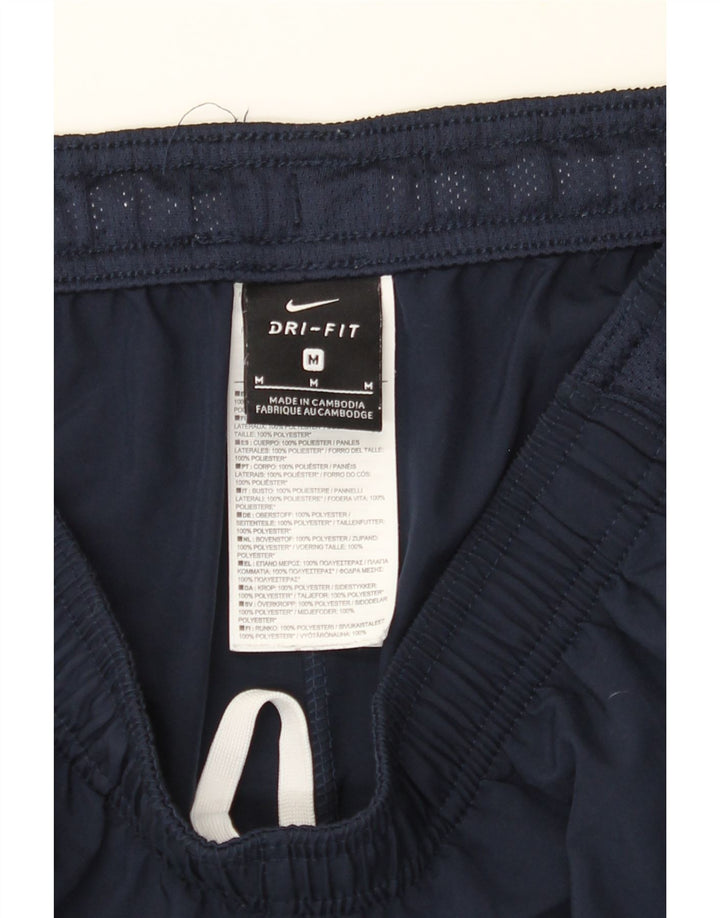 NIKE Boys Dri Fit Sport Shorts 10-11 Years Medium Navy Blue Polyester Vintage Nike and Second-Hand Nike from Messina Hembry 