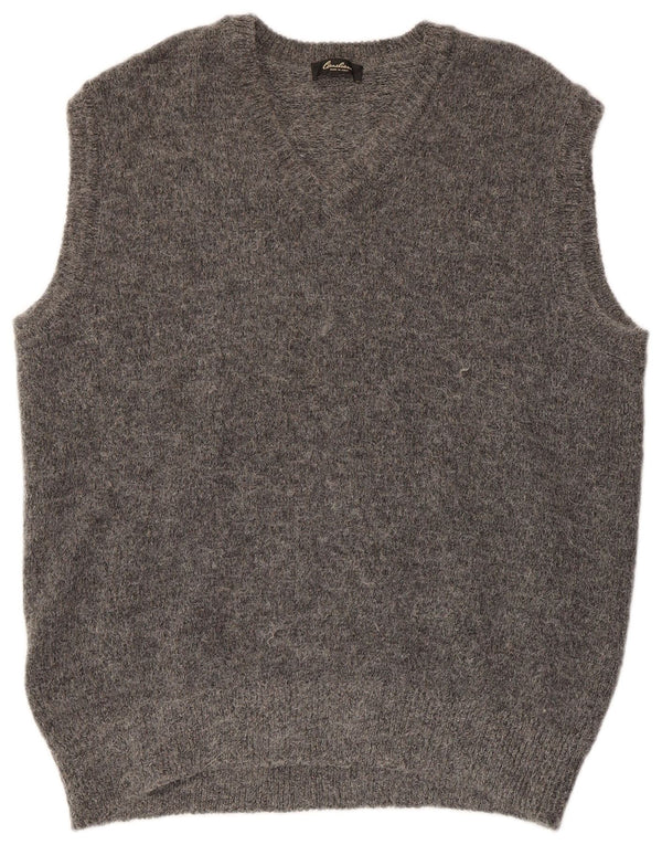 CORNELIANI Ανδρικό γιλέκο Tank Top 2XL Γκρι Μαλλί αλπακά