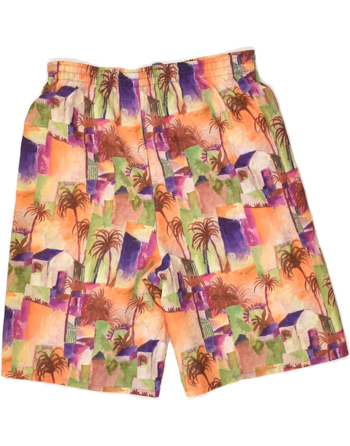 VINTAGE Mens Abstract Pattern Swimming Shorts IT 42 2XS Multicoloured | Vintage Vintage | Thrift | Second-Hand Vintage | Used Clothing | Messina Hembry 
