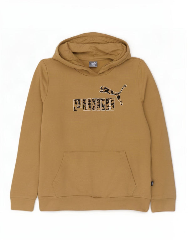 Puma Γυναικείο Γραφικό Hoodie Jumper UK 14 Medium Beige βαμβακερό