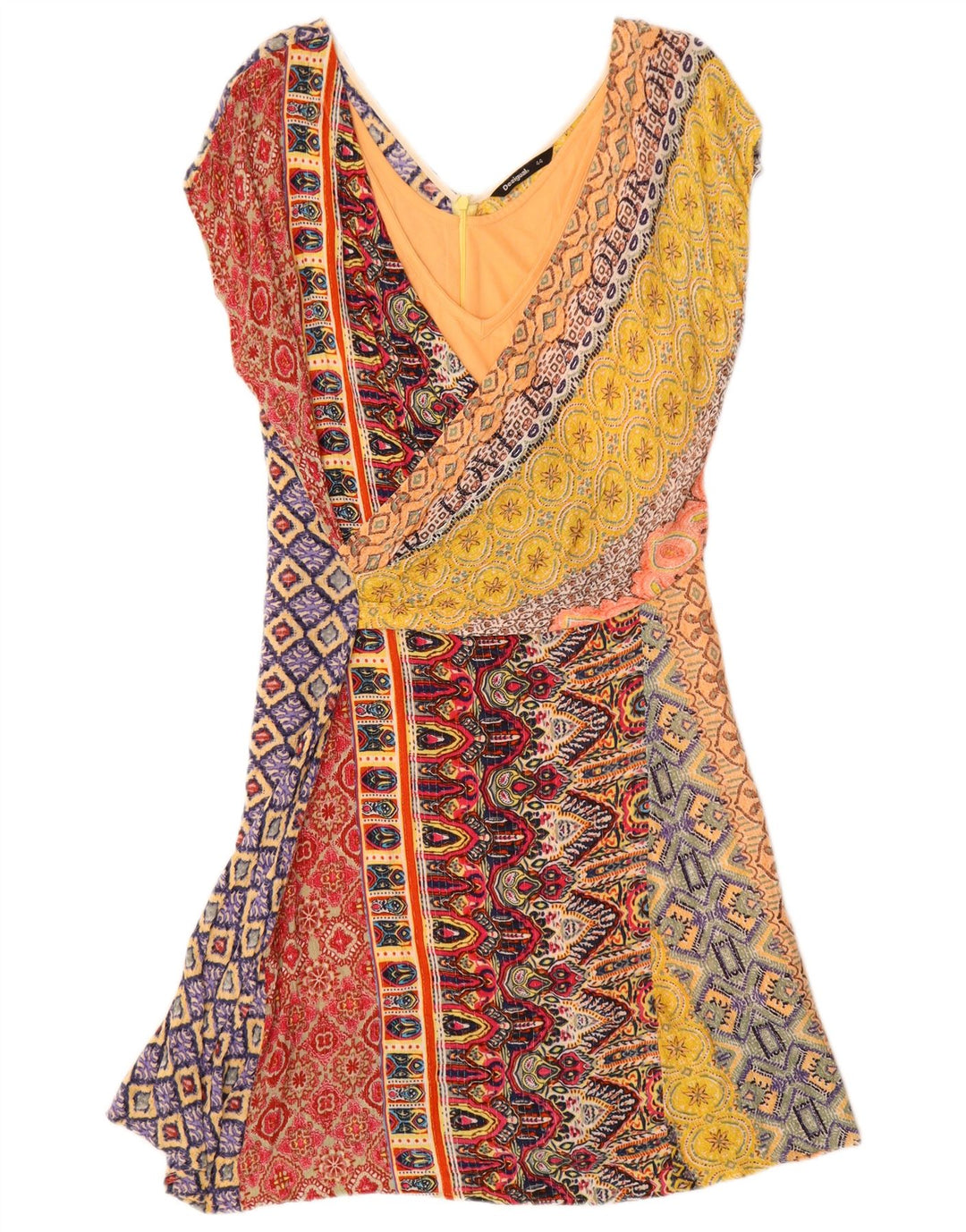 Desigual Γυναικείο Φόρεμα A-Line EU 44 XL Πολύχρωμο Γεωμετρικό