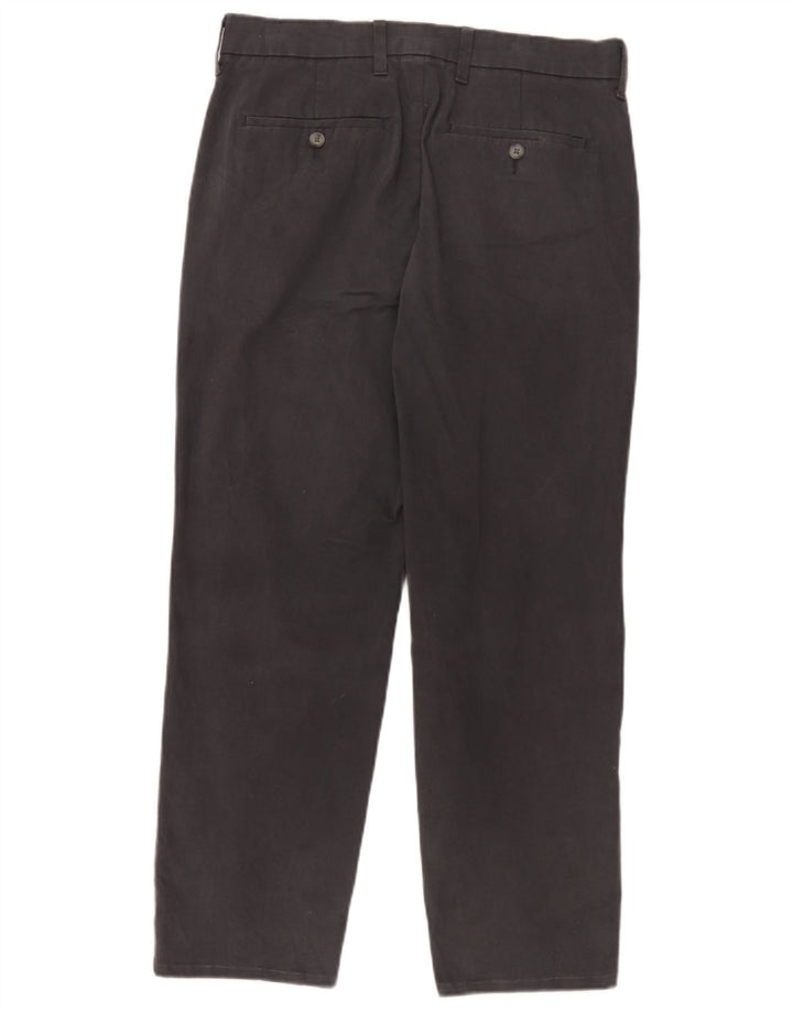 Marks & Spencer Ανδρικό παντελόνι Chino με κανονική εφαρμογή W36 L29 Γκρι βαμβακερό