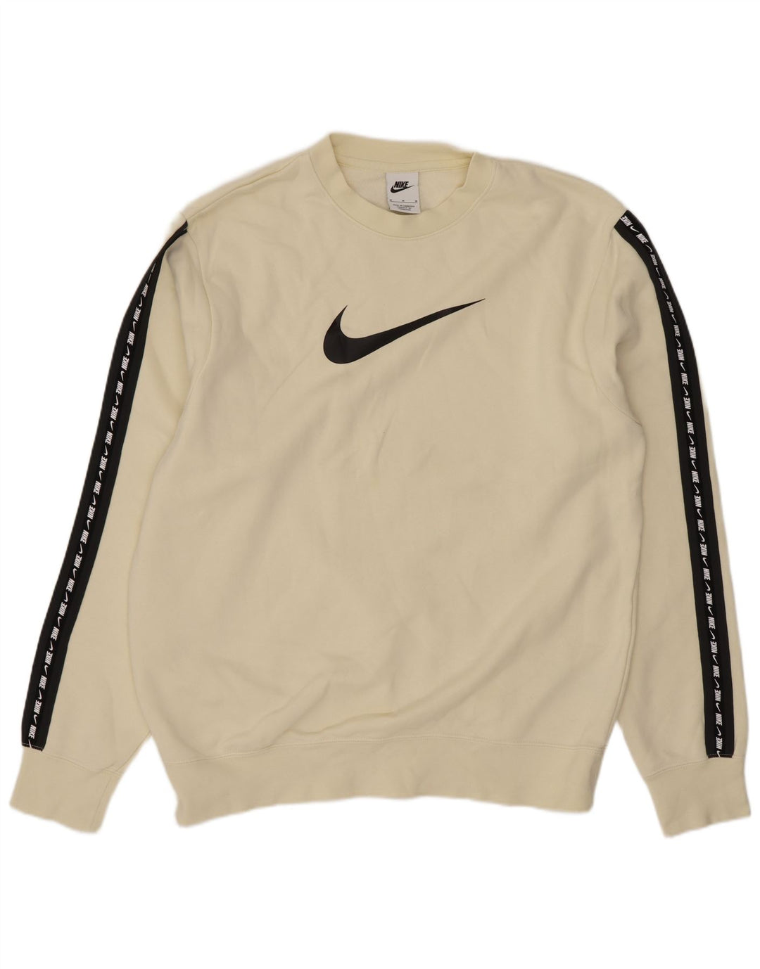 Ανδρικό γραφικό φούτερ Nike, μεσαίο, λευκό, βαμβακερό