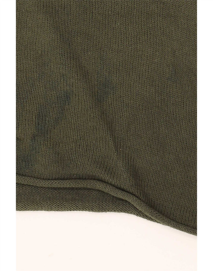 Jack & Jones Ανδρικό πουλόβερ με λαιμόκοψη, μεγάλο πράσινο