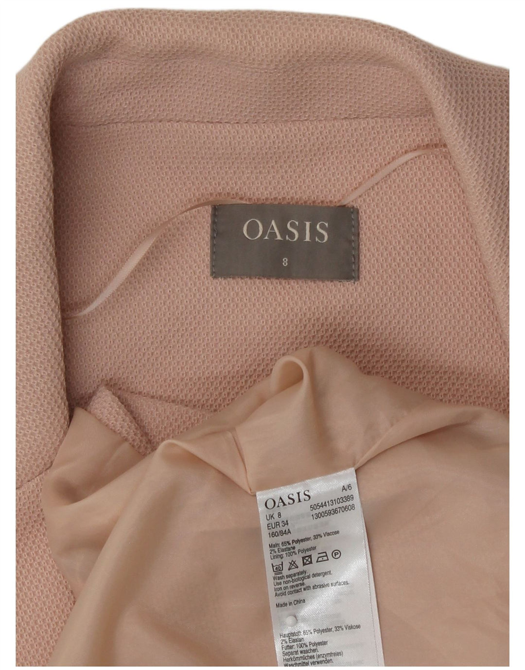 Γυναικείο γιλέκο Oasis Longline UK 8 Small Pink Polyester