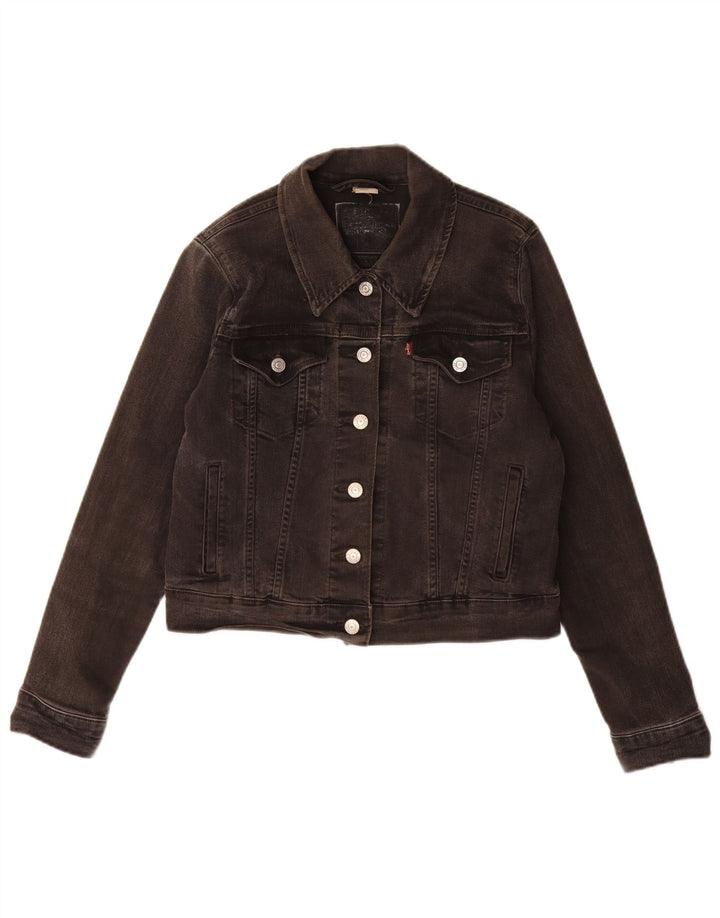 Γυναικείο τζιν μπουφάν Levi's UK 12 μεσαίο γκρι βαμβακερό