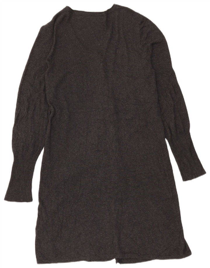 Marks & Spencer Γυναικείο πουλόβερ Longline Cardigan UK 14 Μεγάλη γκρι βισκόζη