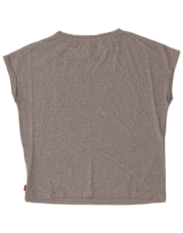 Levi's Girls Graphic T-shirt Top 13-14 Years Grey Polyester