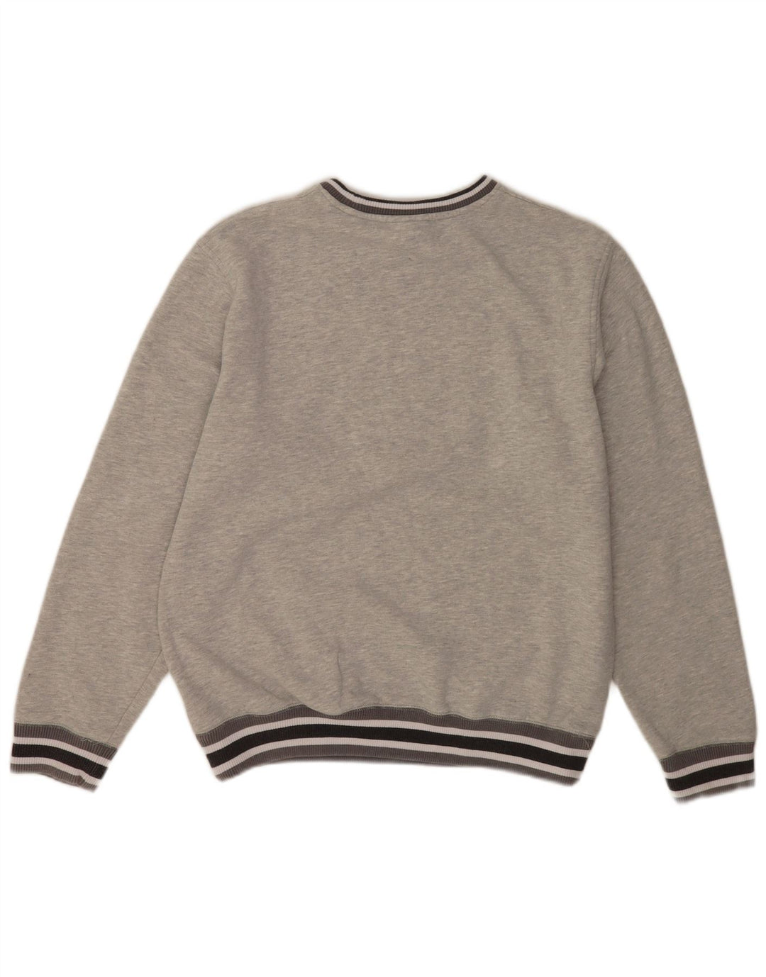 New Era Mens Raiders γραφικό φούτερ Jumper Μεσαίο γκρι ριγέ βαμβακερό