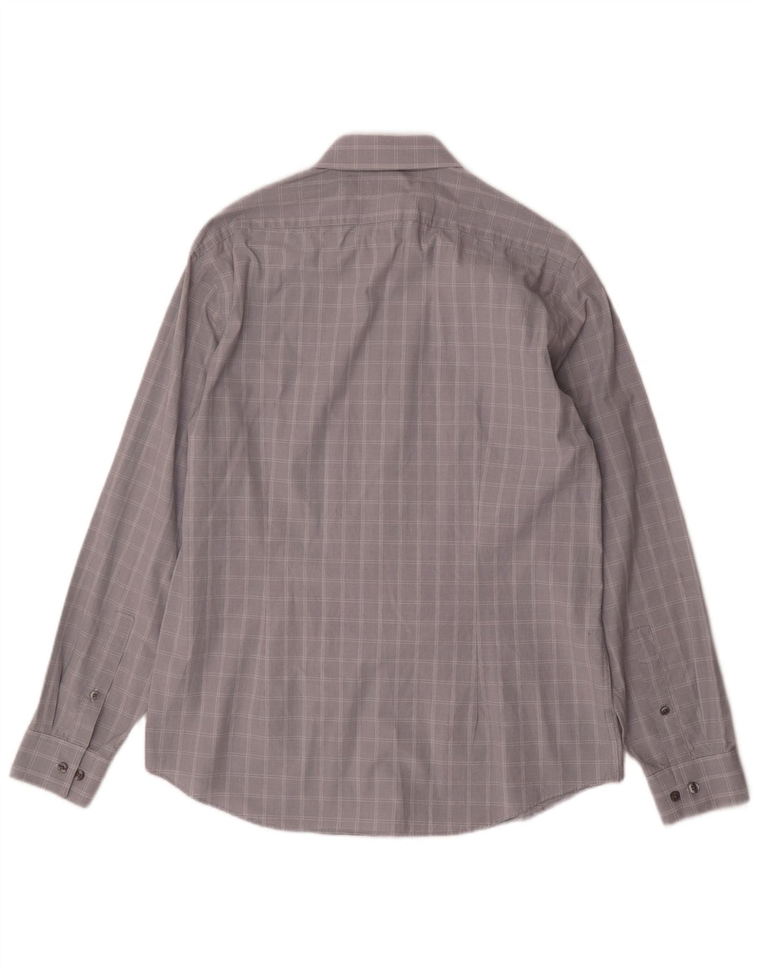 CALVIN KLEIN Mens Slim Fit Shirt Size 41 16 Large Grey Check