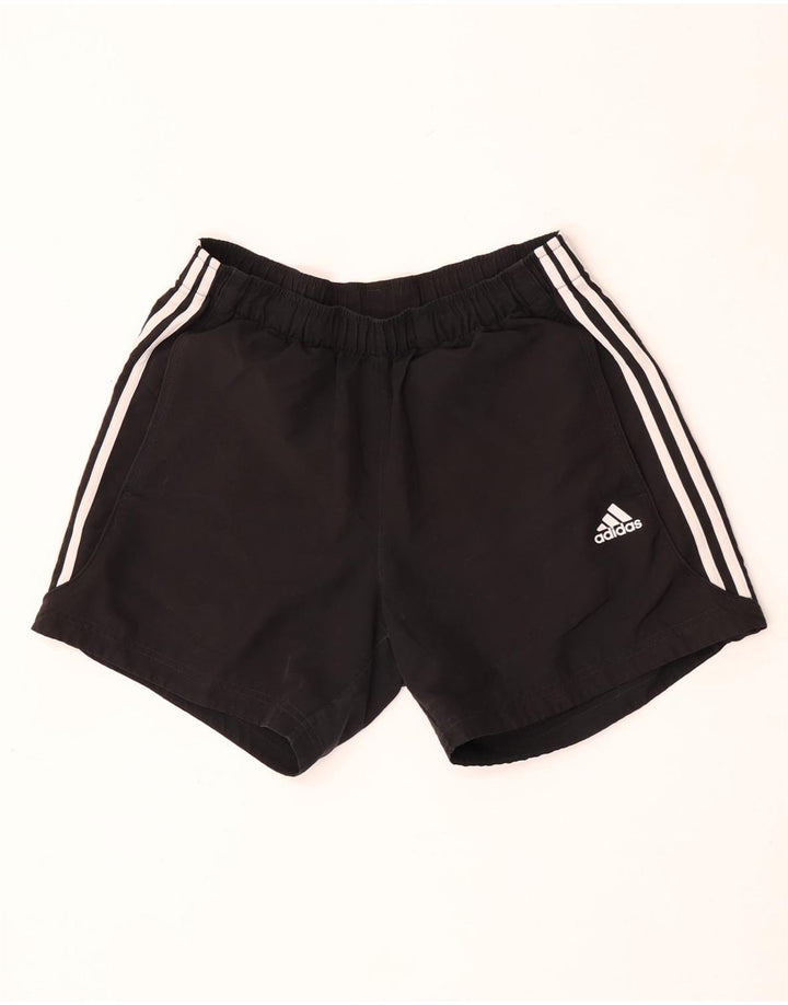 Ανδρικό σορτς Adidas Climalite από μεσαίο μαύρο πολυεστέρα
