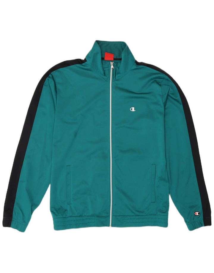 Ανδρική αθλητική φόρμα CHAMPION Μπουφάν με μεγάλο πράσινο χρώμα πολυεστέρα