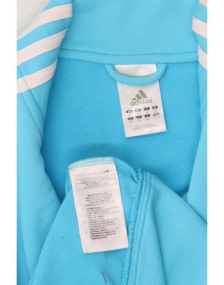 Γυναικεία αθλητική φόρμα Adidas Top Jacket UK 22 XL Blue Polyester