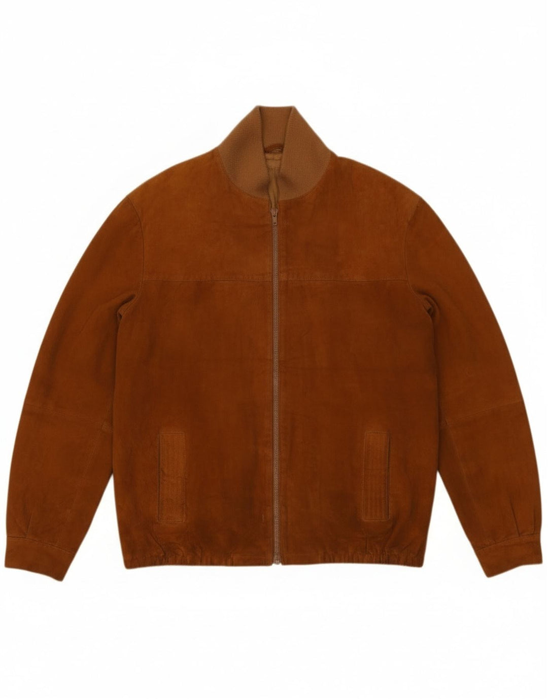 Vintage Ανδρικό Suede Bomber Jacket IT 52 XL Beige