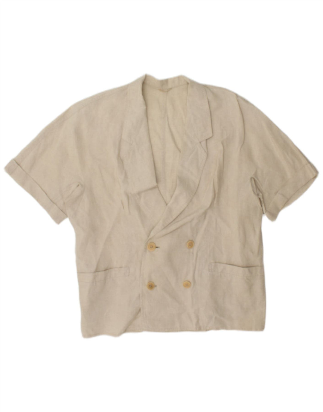 Max Mara Γυναικείο σακάκι με διπλό στήθος UK 14 Medium Beige