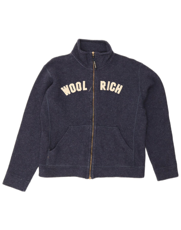 Woolrich Boys Graphic αθλητική φόρμα Top μπουφάν 11-12 ετών Navy Blue Wool