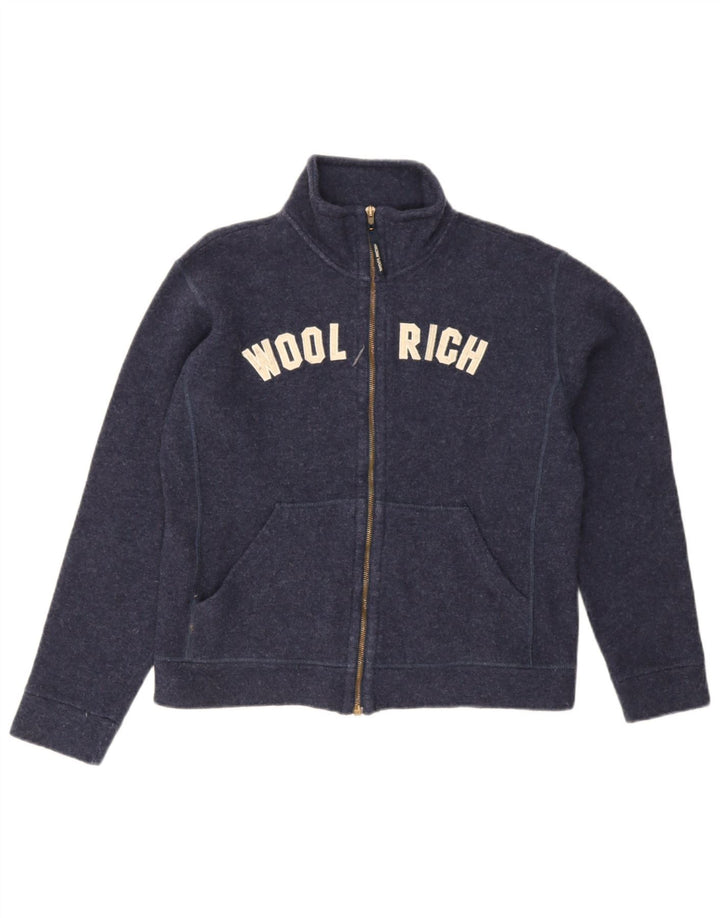 Woolrich Boys Graphic αθλητική φόρμα Top μπουφάν 11-12 ετών Navy Blue Wool