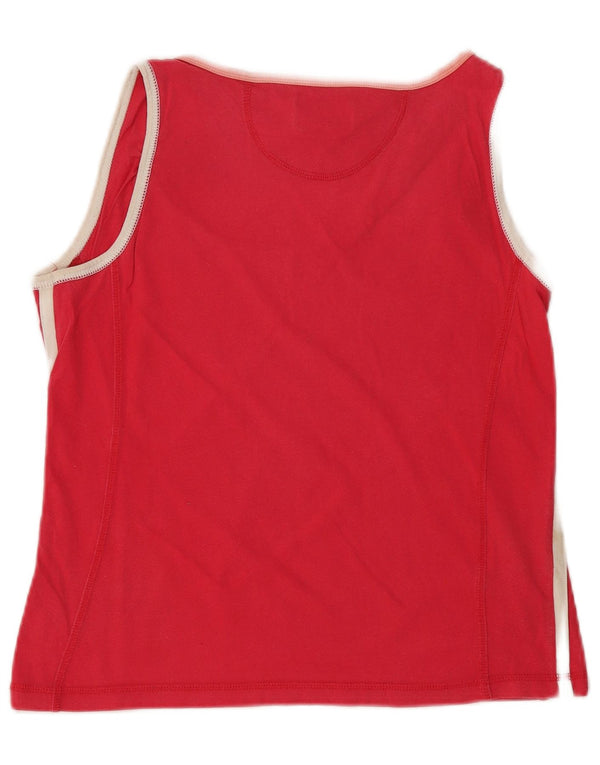 Champion Womens Vest Top UK 10 Small Red Polyester
