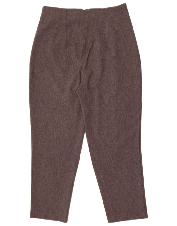 Zara Γυναικείο κωνικό παντελόνι Chino Large W30 L26 Grey Polyester