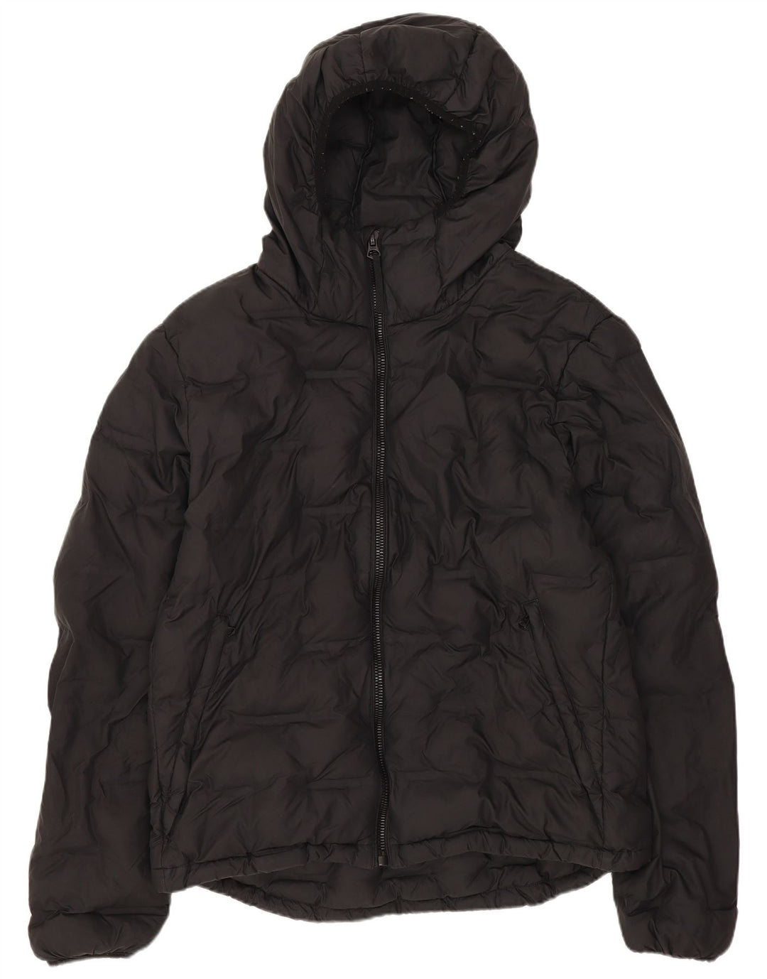 Superdry Ανδρικό μπουφάν με κουκούλα UK 40 μεγάλο μαύρο πολυεστέρα