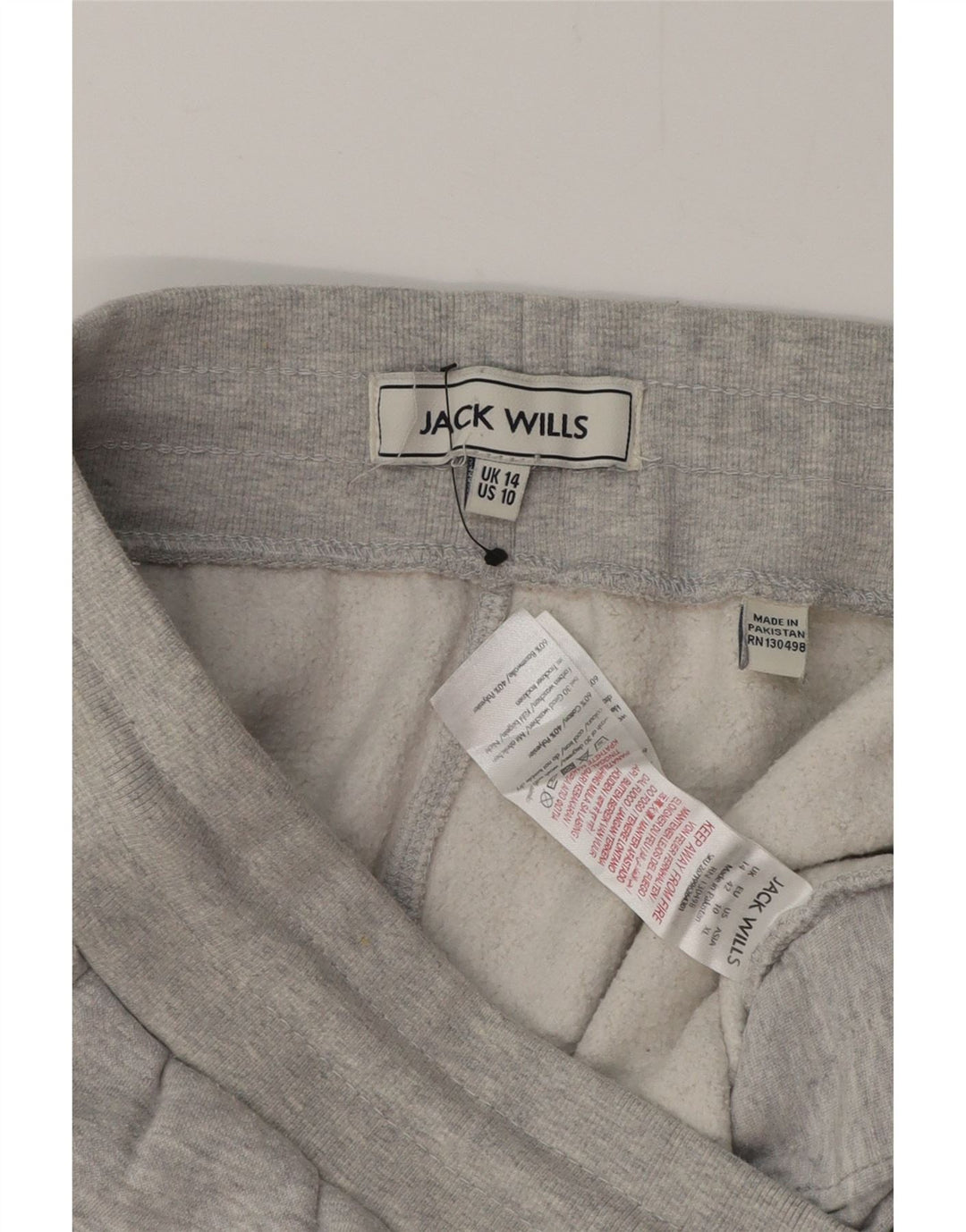 JACK WILLS Γυναικεία αθλητική φόρμα παντελόνι Joggers UK 14 μεσαίο γκρι βαμβακερό