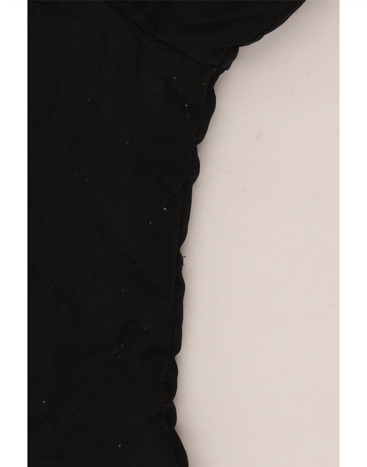 Laura Ashley Γυναικείο παλτό με κουκούλα UK 12 μεσαίο μαύρο πολυεστέρα