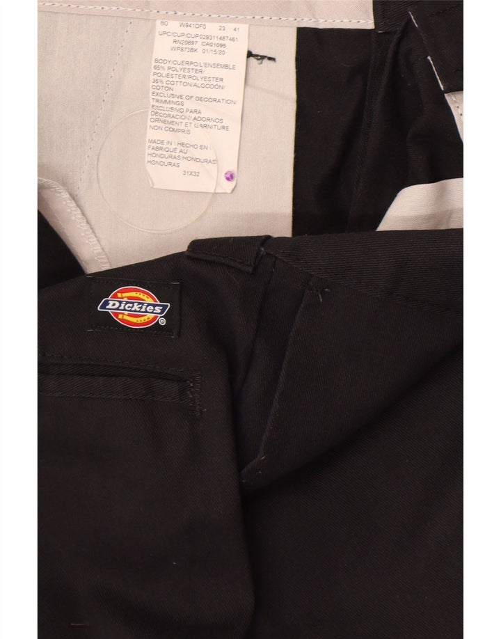 Ανδρικό ίσιο παντελόνι Chino Dickies W31 L32 Μαύρο πολυεστέρα
