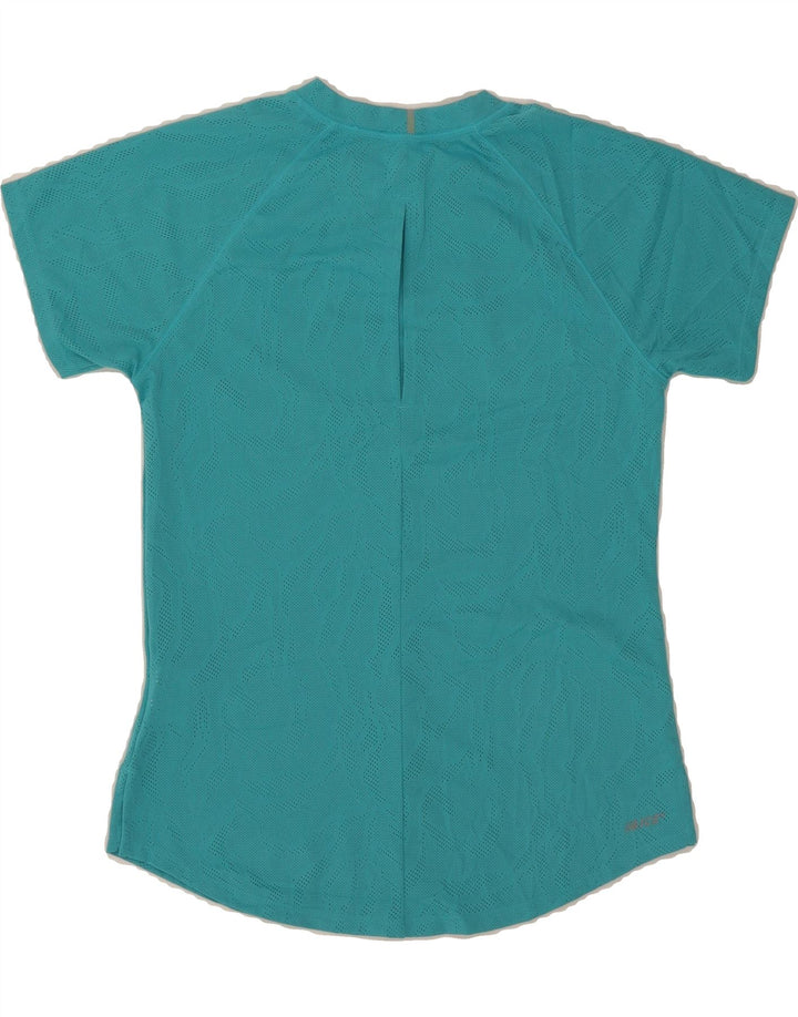 NEW BALANCE Womens T-Shirt Top UK 10 Small Turquoise Polyester Vintage New Balance and Second-Hand New Balance from Messina Hembry 
