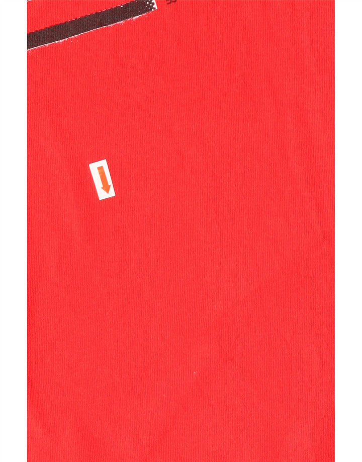 QUIKSILVER Ανδρικό γραφικό T-Shirt Top XL Κόκκινο βαμβακερό