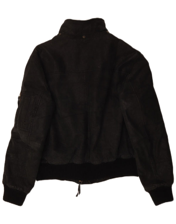 Conbipel Ανδρικό Δερμάτινο Μπουφάν IT 52 Large Μαύρο Δερμάτινο