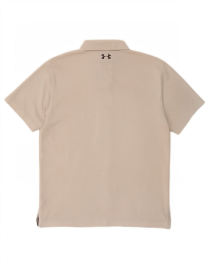 Under Armour Ανδρικό πουκάμισο Polo Large White Polyester Sports