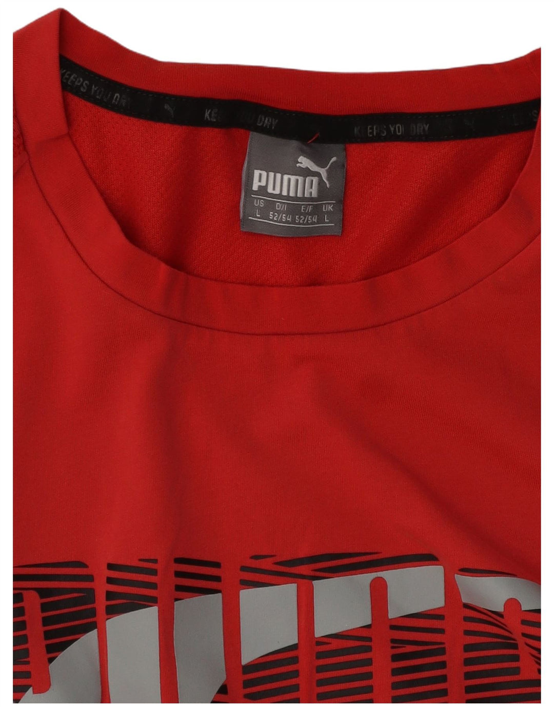 Ανδρικό γραφικό μπλουζάκι Puma Top μεγάλο κόκκινο
