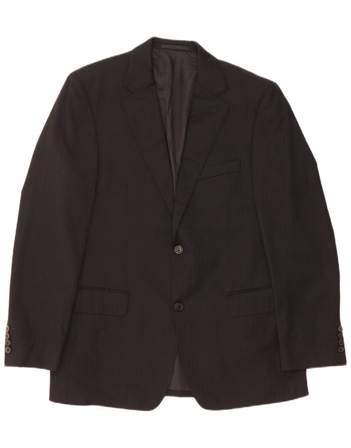 Ανδρικό μπουφάν HUGO BOSS με 2 κουμπιά σακάκι EU 50 Large Black Ripe