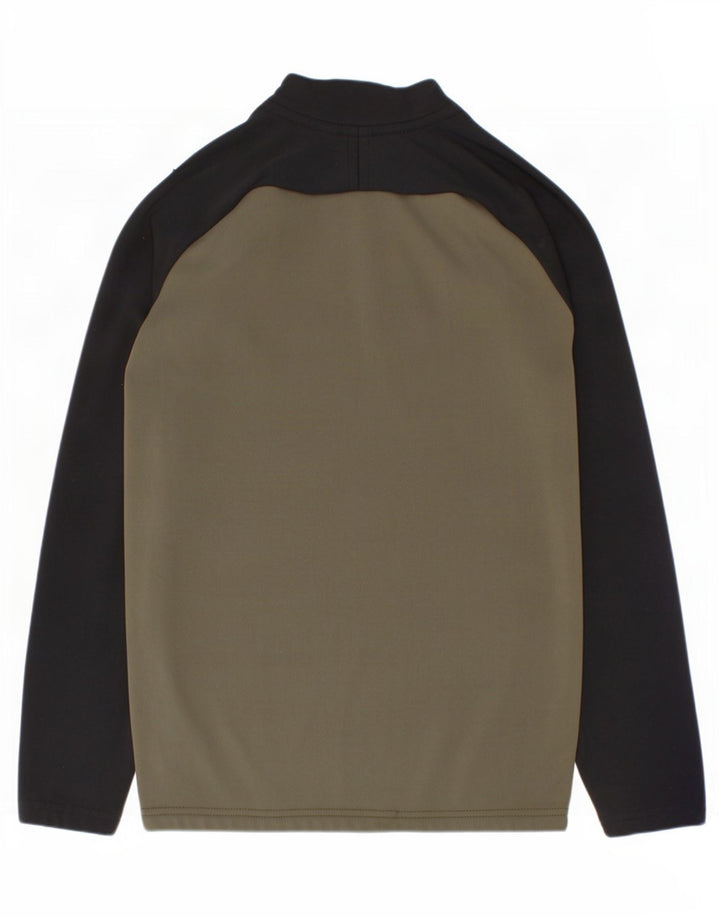 Nike Boys Dri Fit πουλόβερ αθλητική φόρμα 8-9 ετών Small Khaki Colourblock