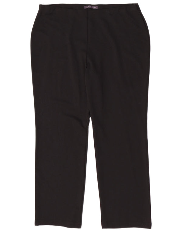 Marks & Spencer Γυναικεία Casual Παντελόνια UK 16 Large W34 L28 Black Viscose