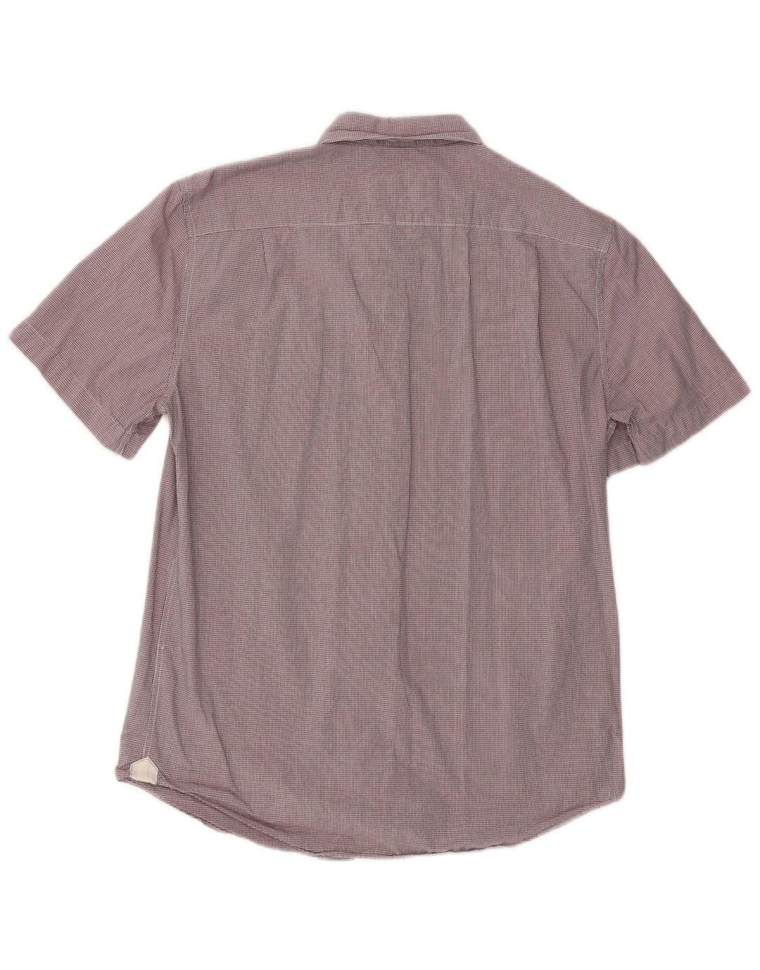 Ανδρικό πουκάμισο Lacoste με κοντό μανίκι, κανονική εφαρμογή, μέγεθος 40 μεσαίου μπορντό