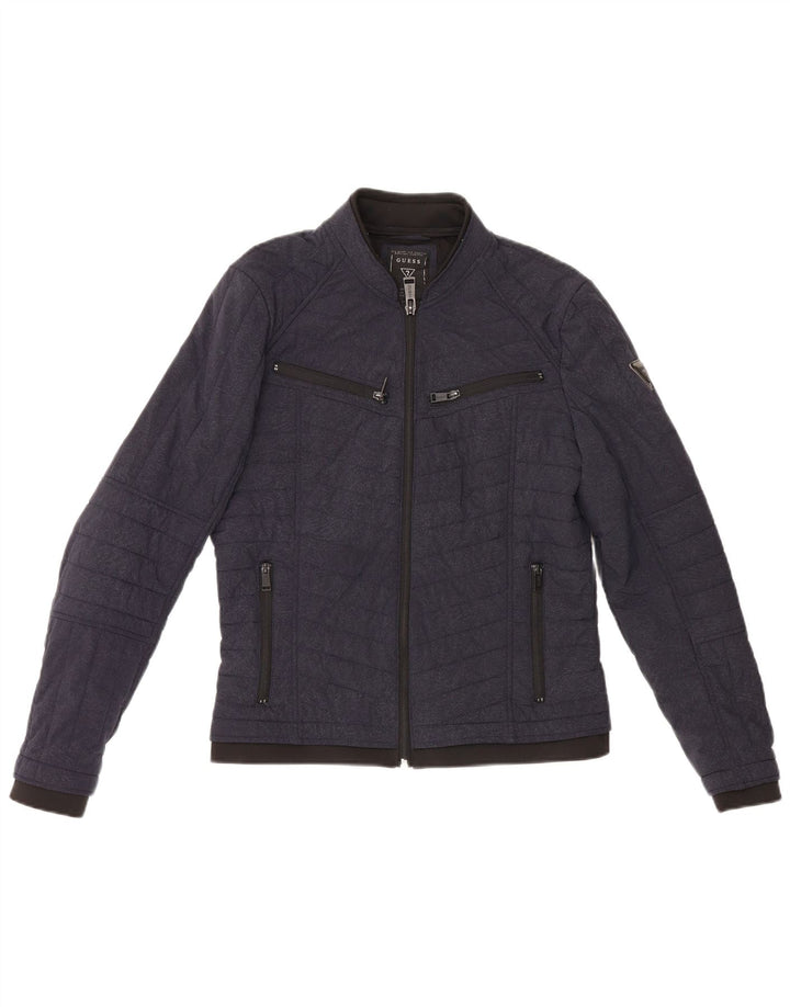 Guess Ανδρικό μπουφάν με επένδυση UK 36 Small Navy Blue