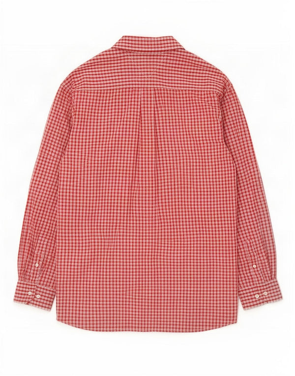 Ανδρικό φανελένιο πουκάμισο Tommy Hilfiger XL Red Check Cotton