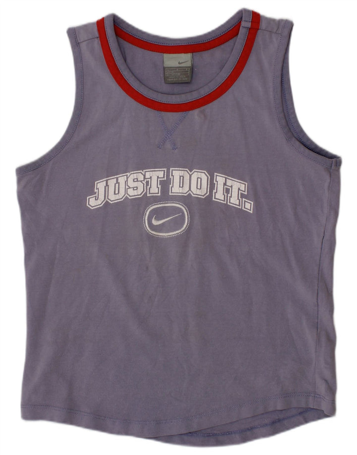 Γραφικό γιλέκο NIKE Boys Top 12-13 ετών Μεγάλο Navy Blue