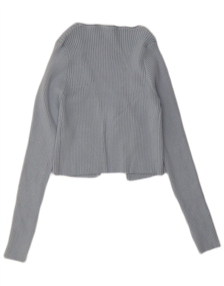 Zara Γυναικείο Bolero Jumper UK 12 Medium Blue Polyester