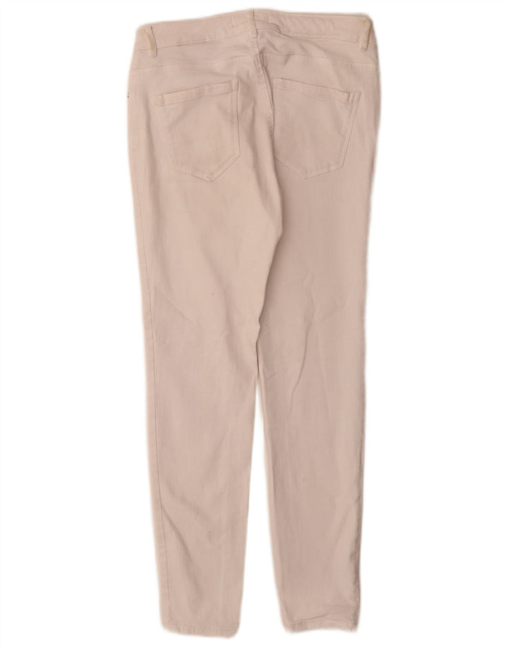 Zara Γυναικείο Slim Jeans EU 40 Medium W30 L28 Λευκό βαμβακερό